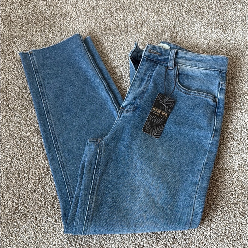Slim Blue Jeans with Classic Fit